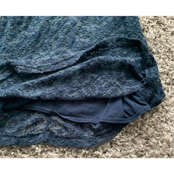 HARD TAIL FOREVER BLUE LACE LINED SUN TANK DRESS SZ M - Picture 3 of 8